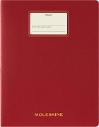 Zeszyt Moleskine Student Cahier XXL (21.6X27.9 cm) w Linie Czerwony/Szkarłatny (Moleskine Student XXL Ruled Scarled Red Soft Cover) - 8056999276874